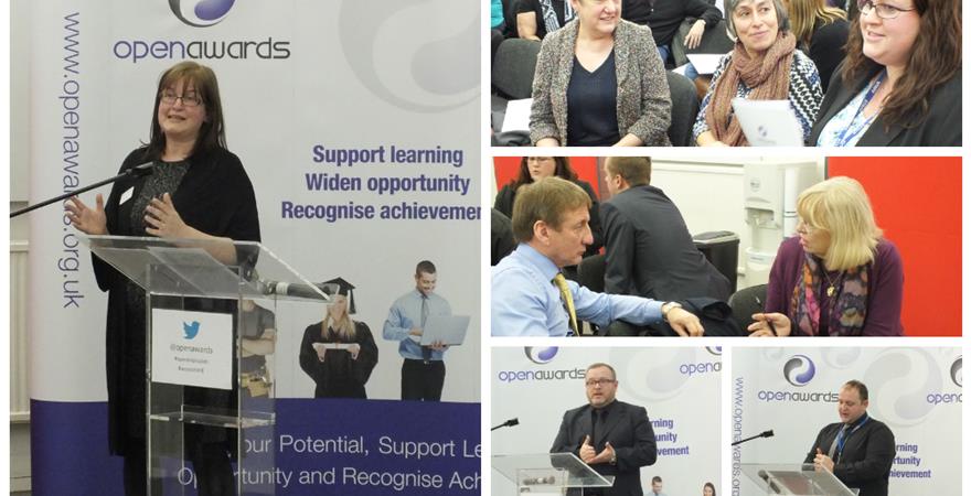 business skills event collage