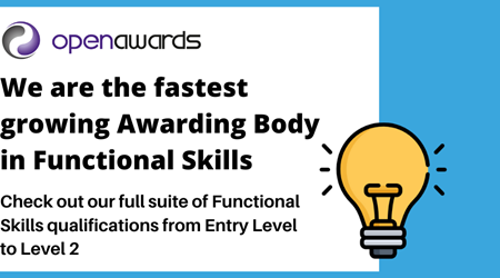 Fastest growing awarding body in Funcational Skills