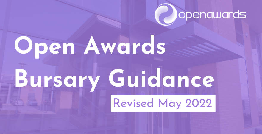 Open Awards Bursary - Revised May 2022