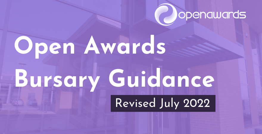Open Awards - Bursary Guidance -
