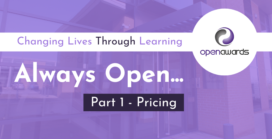 Open Awards - Always Open - Pricing