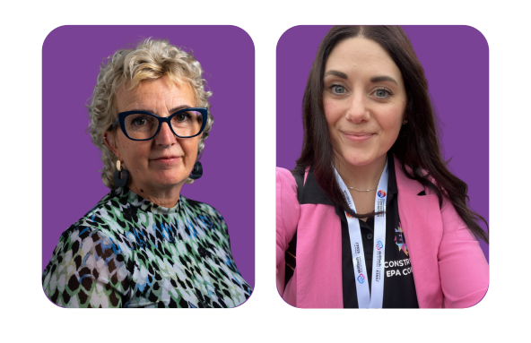Portrait photographs of Open Awards' newly appointed trustees: Vicki Stott and Jasmin Lewis-Keedwell